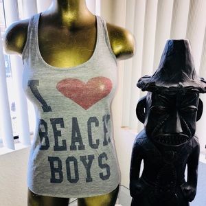 I ❤️ BEACH BOYS Racerback TANK TOP S Forever 21 S